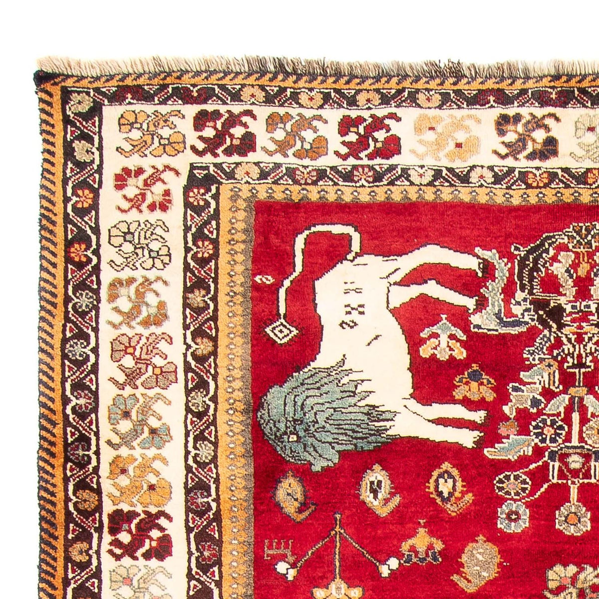 Gabbeh-matta - Kashkuli Persiska - 265 x 171 cm - röd