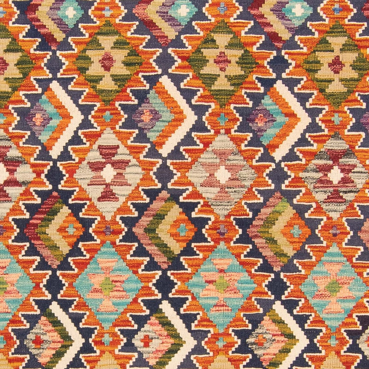 Kelim Carpet - orientalisk matta - 250 x 184 cm - flerfärgad