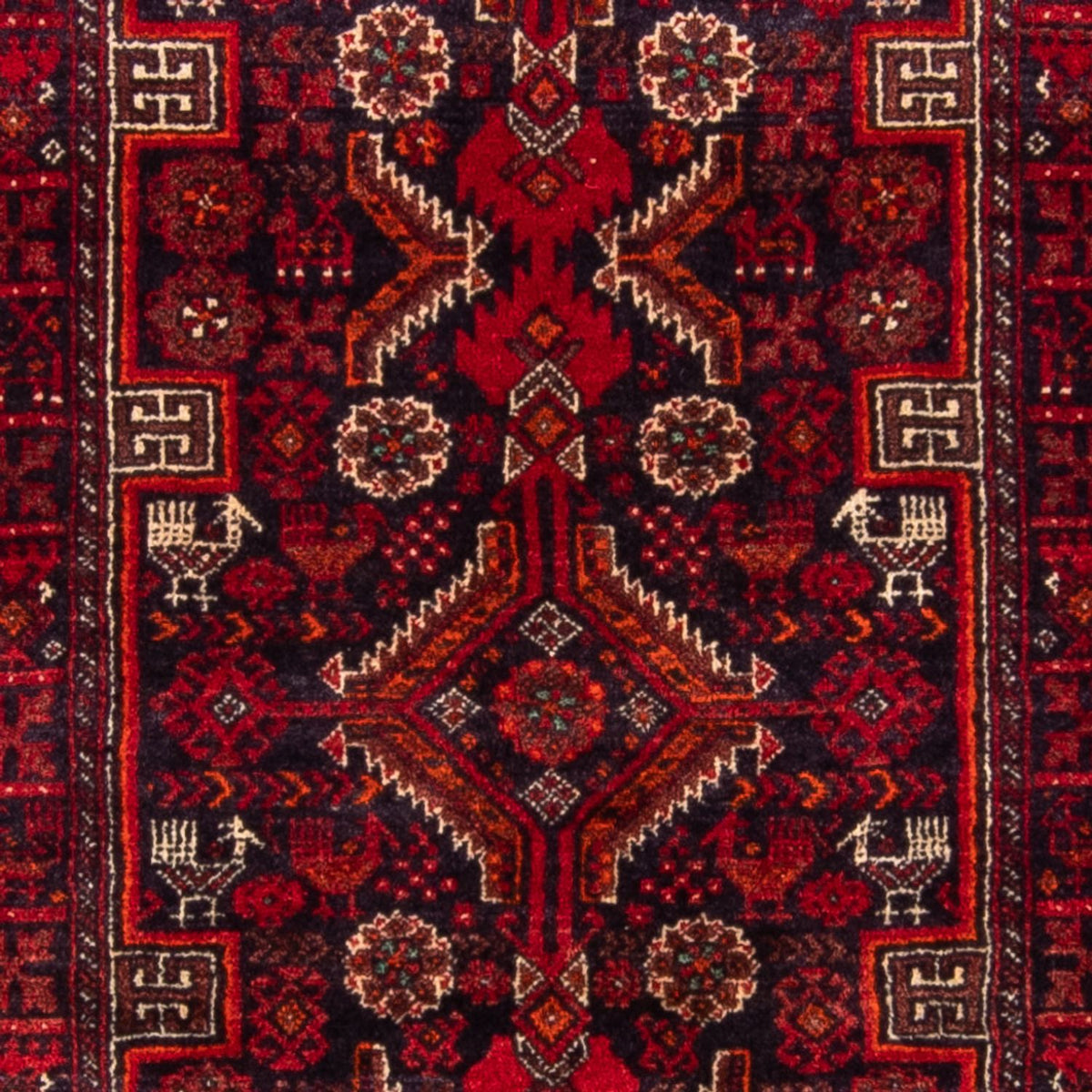Runner Baluch-matta - 182 x 96 cm - röd