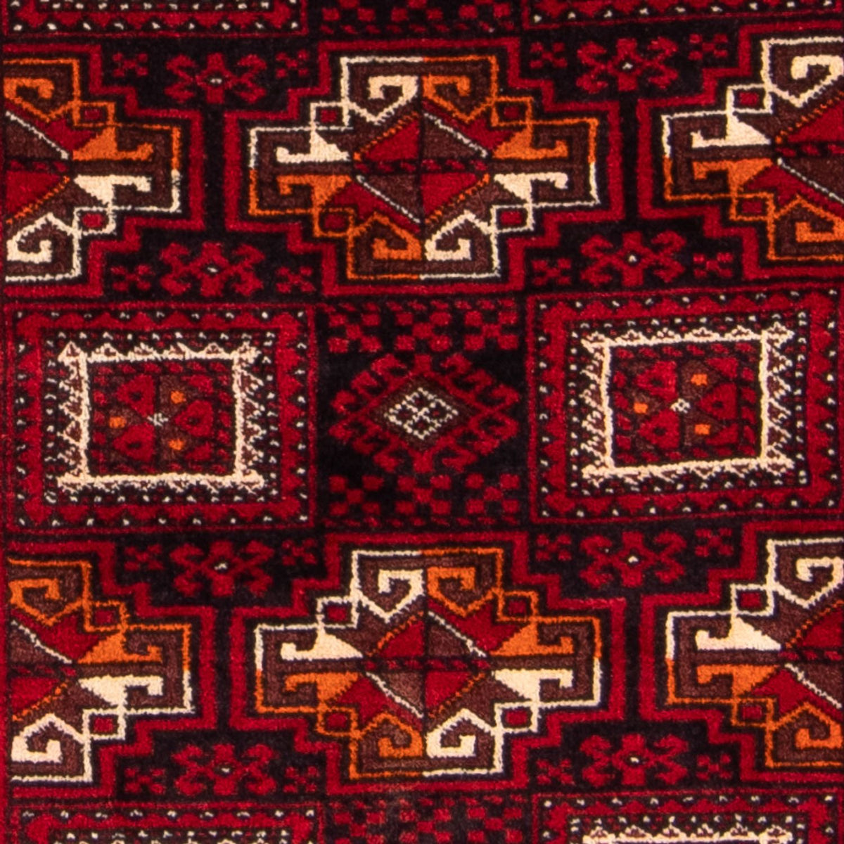Runner Baluch-matta - 190 x 90 cm - röd