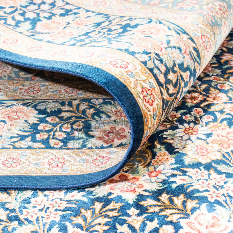 Silk Carpet - Ghom Silk - Premium - 152 x 100 cm - mörkblå