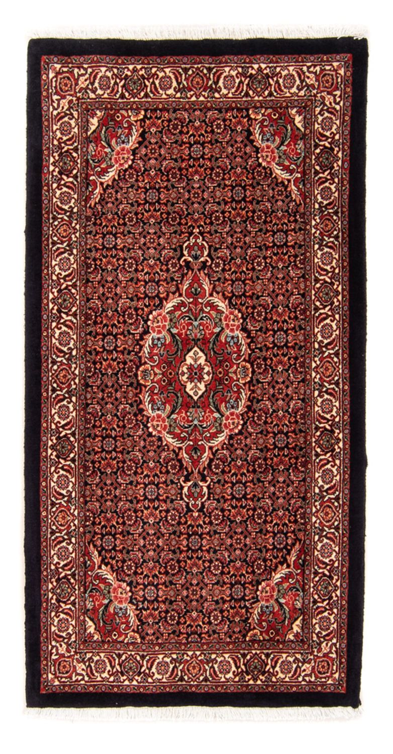 Persisk matta - Bijar - 145 x 72 cm - mörkblå