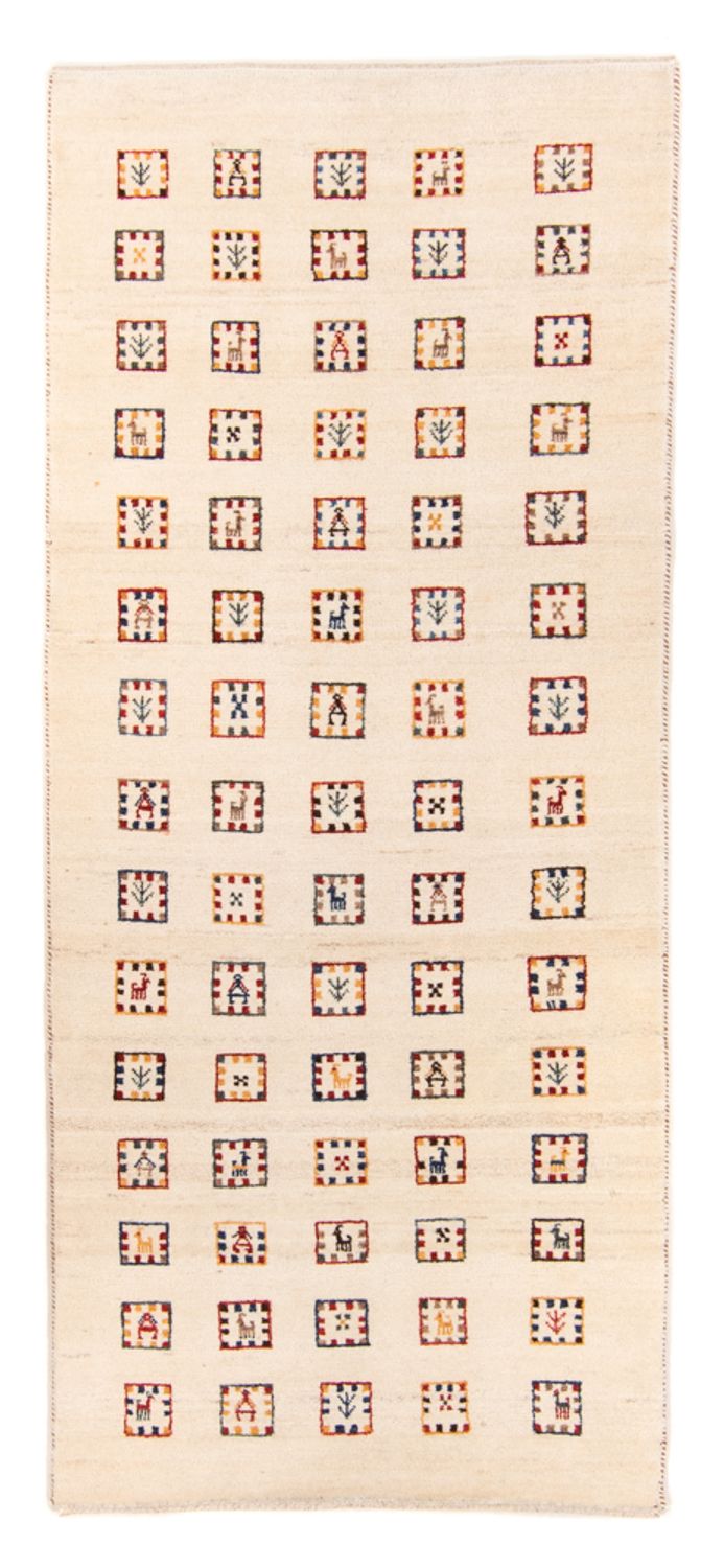 Runner Gabbeh-matta - Loribaft Persian - 200 x 82 cm - beige