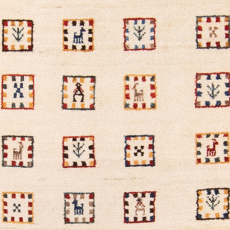 Runner Gabbeh-matta - Loribaft Persian - 200 x 82 cm - beige