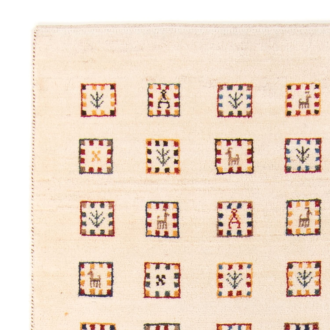 Runner Gabbeh-matta - Loribaft Persian - 200 x 82 cm - beige