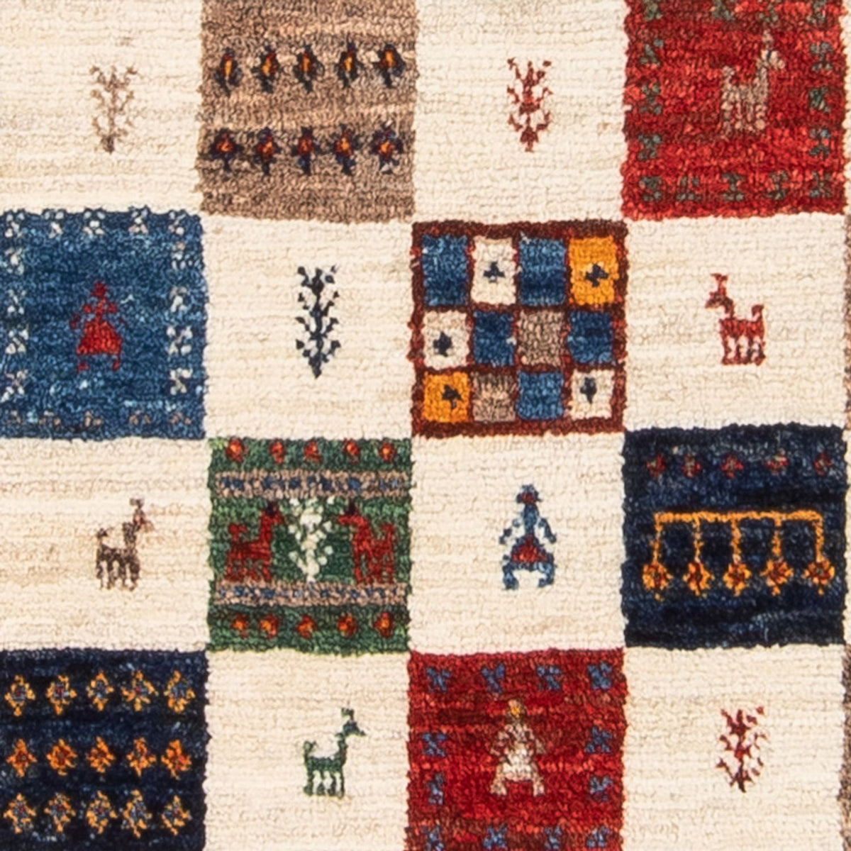 Gabbeh-matta - Loribaft Persian - 125 x 86 cm - flerfärgad