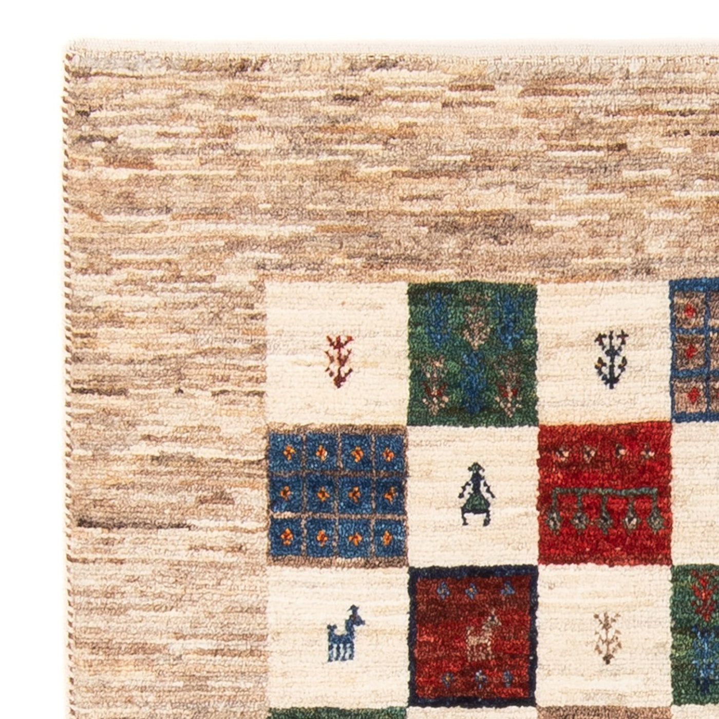 Loribaft Mattan 125x86cm - Perserteppich Wollteppich