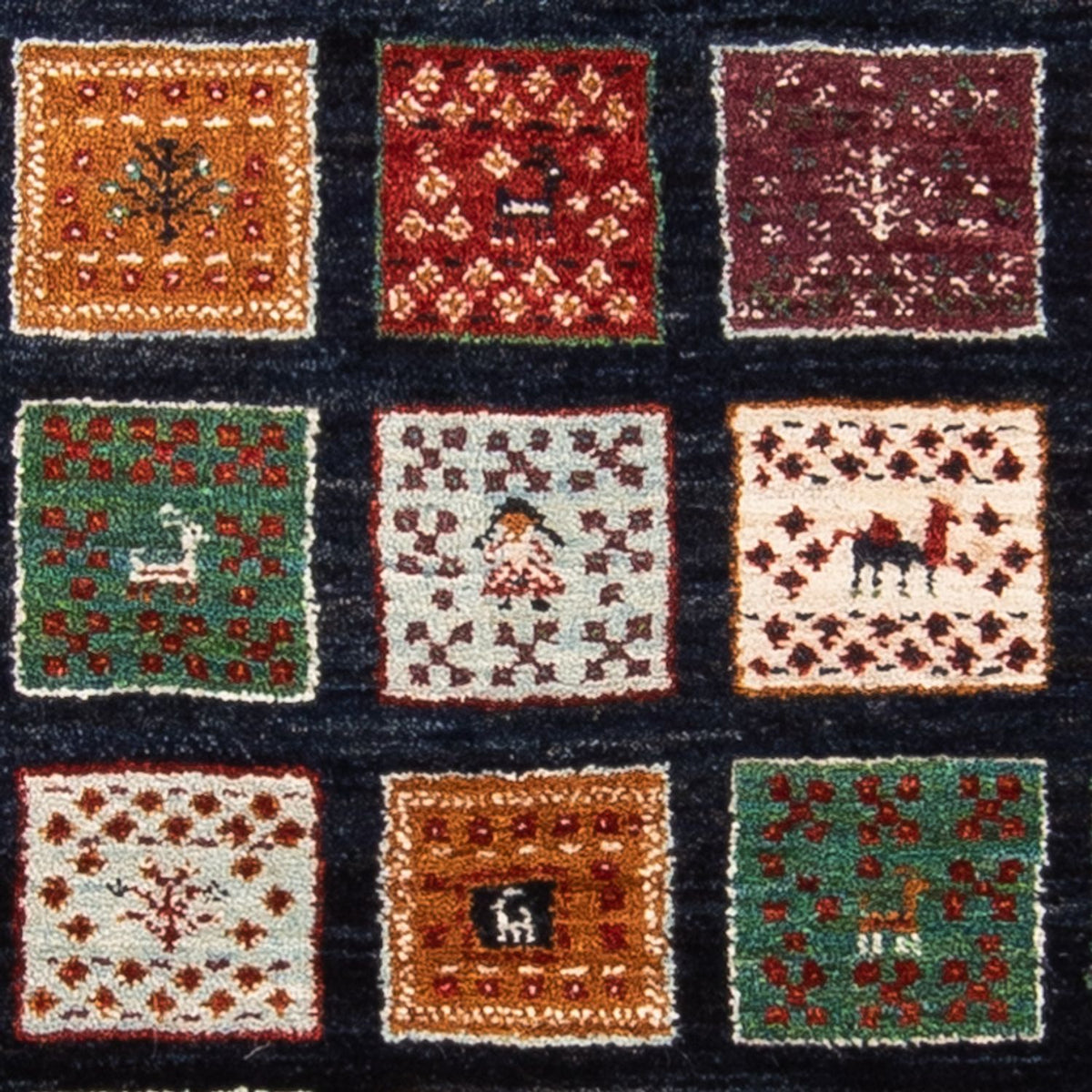 Gabbeh-matta - Loribaft Persian - 120 x 87 cm - flerfärgad