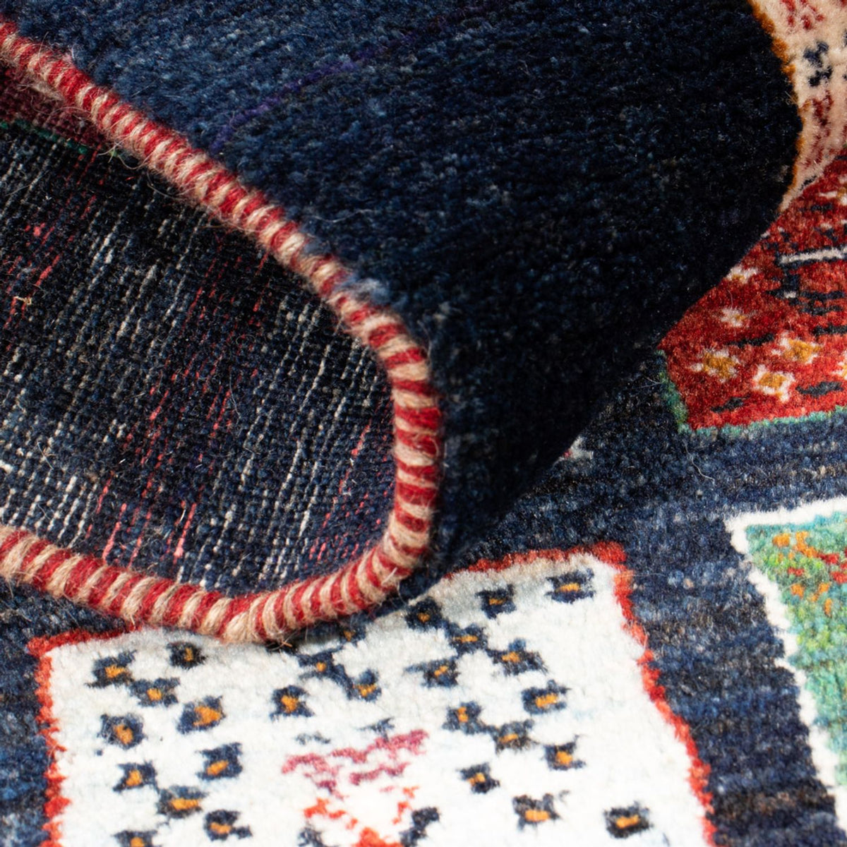 Gabbeh-matta - Loribaft Persian - 120 x 87 cm - flerfärgad