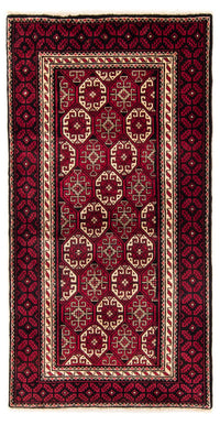 Runner Baluch-matta - 198 x 102 cm - röd