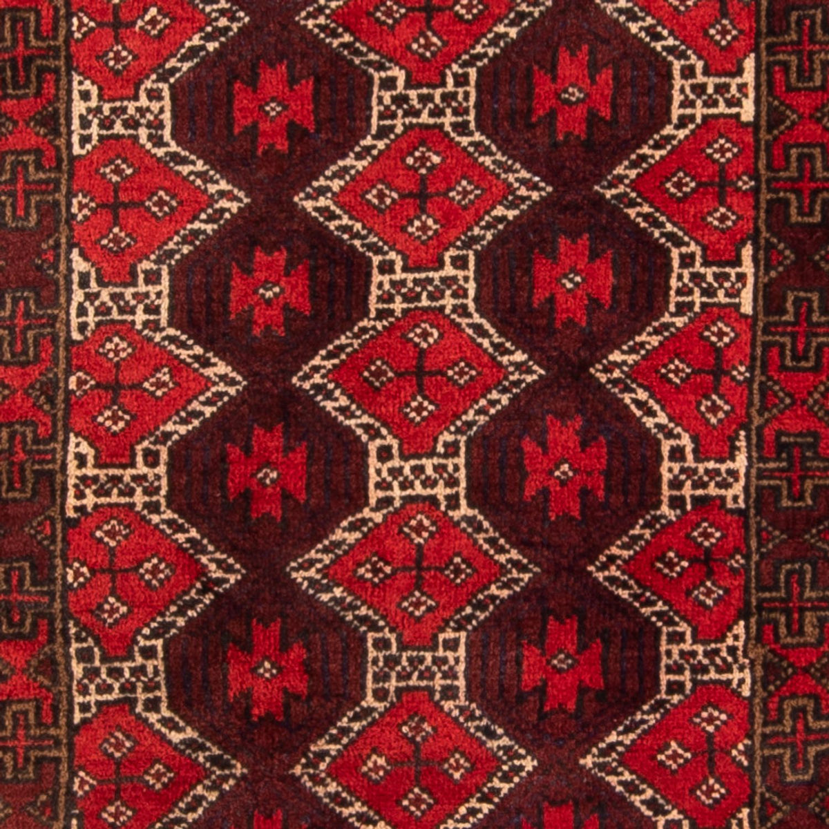 Runner Baluch-matta - 190 x 95 cm - röd