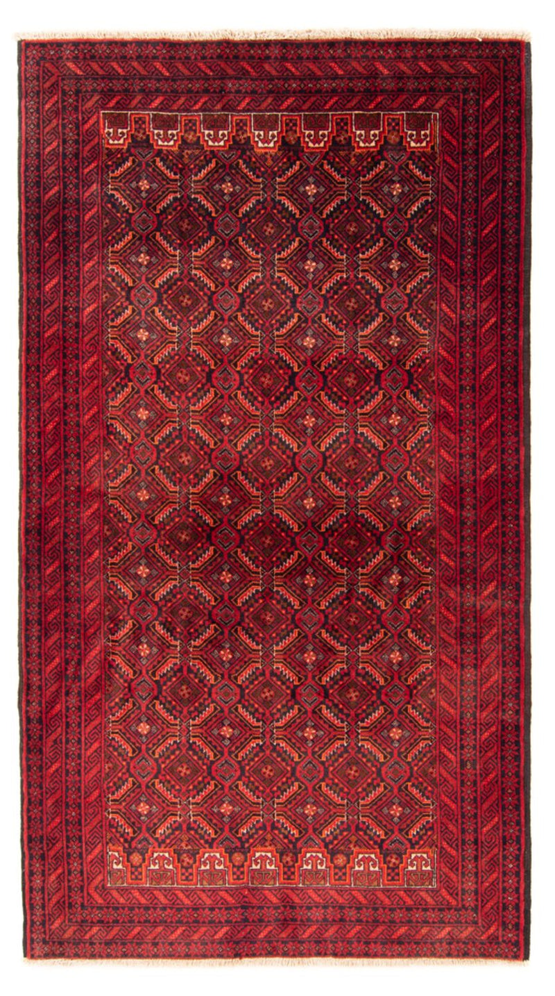 Baluch-matta - 216 x 118 cm - röd