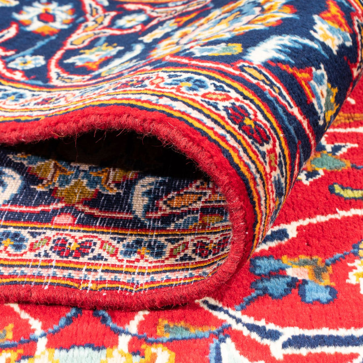 Persiska mattor - Keshan - 224 x 161 cm - röd