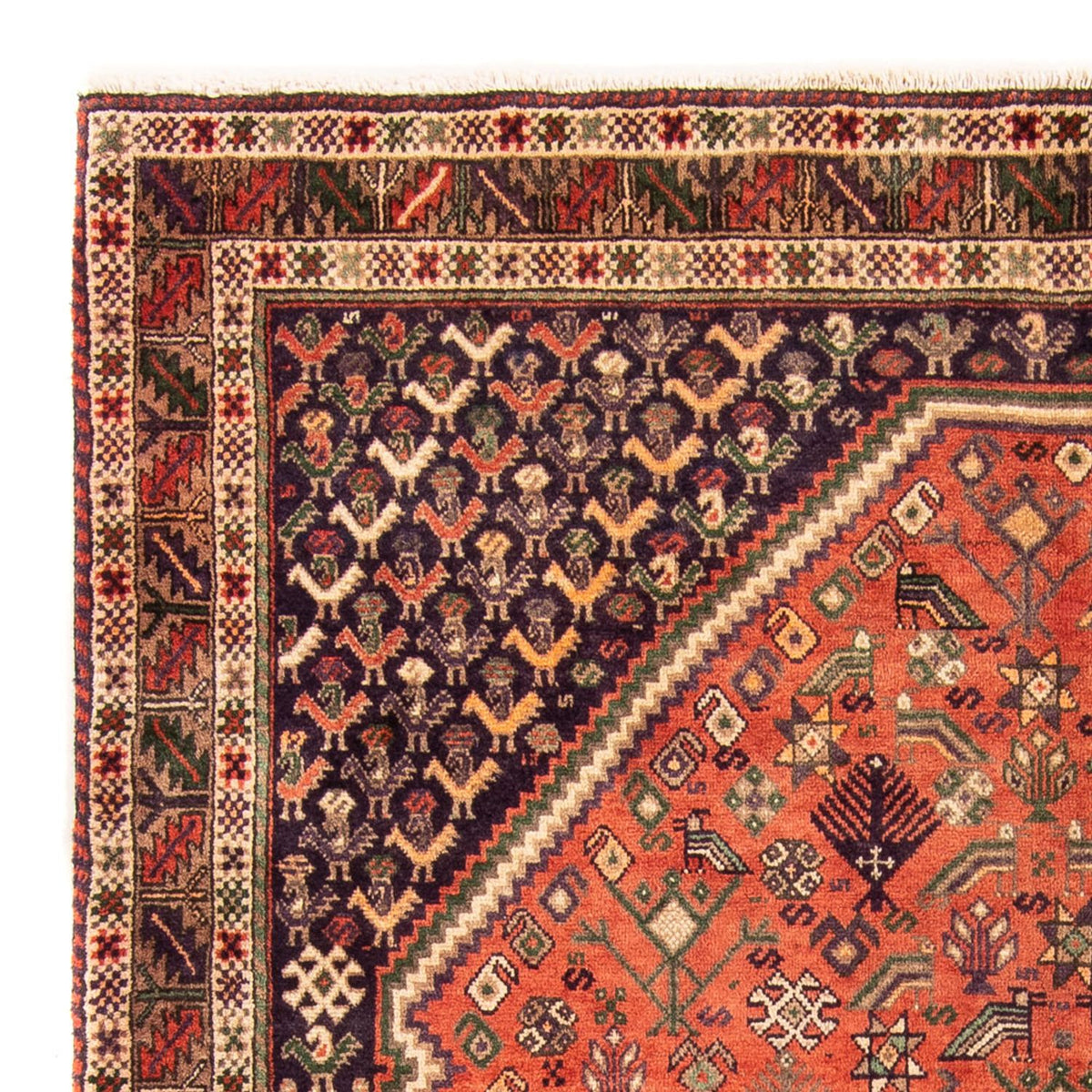 Persisk matta - Nomadic - 205 x 158 cm - orange