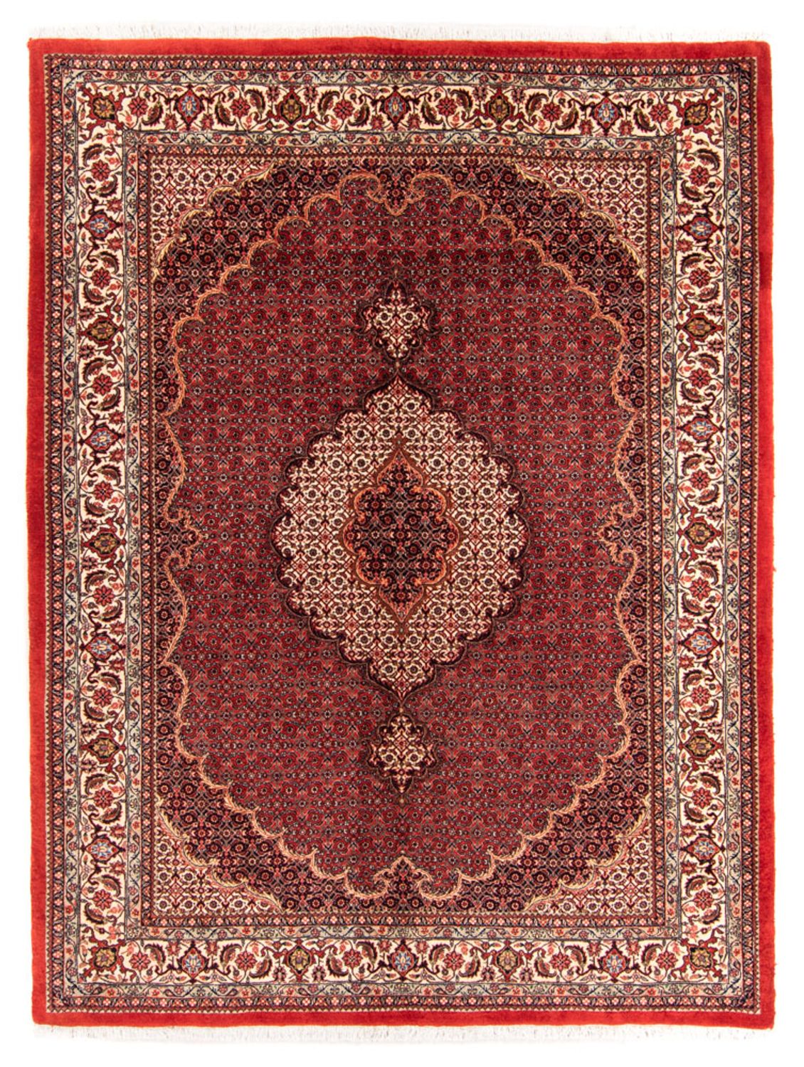 Persisk matta - Bijar - Royal - 209 x 153 cm - röd