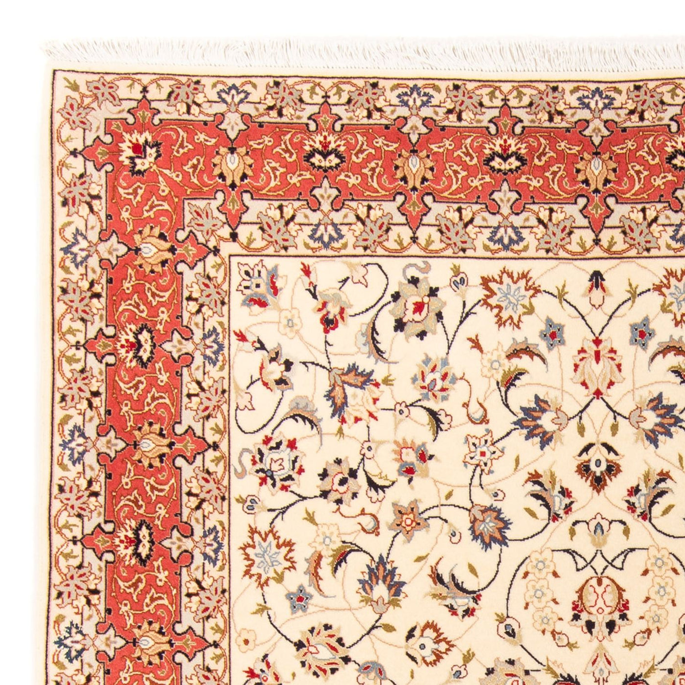 Persisk matta - Tabriz - Royal - 210 x 154 cm - grädde