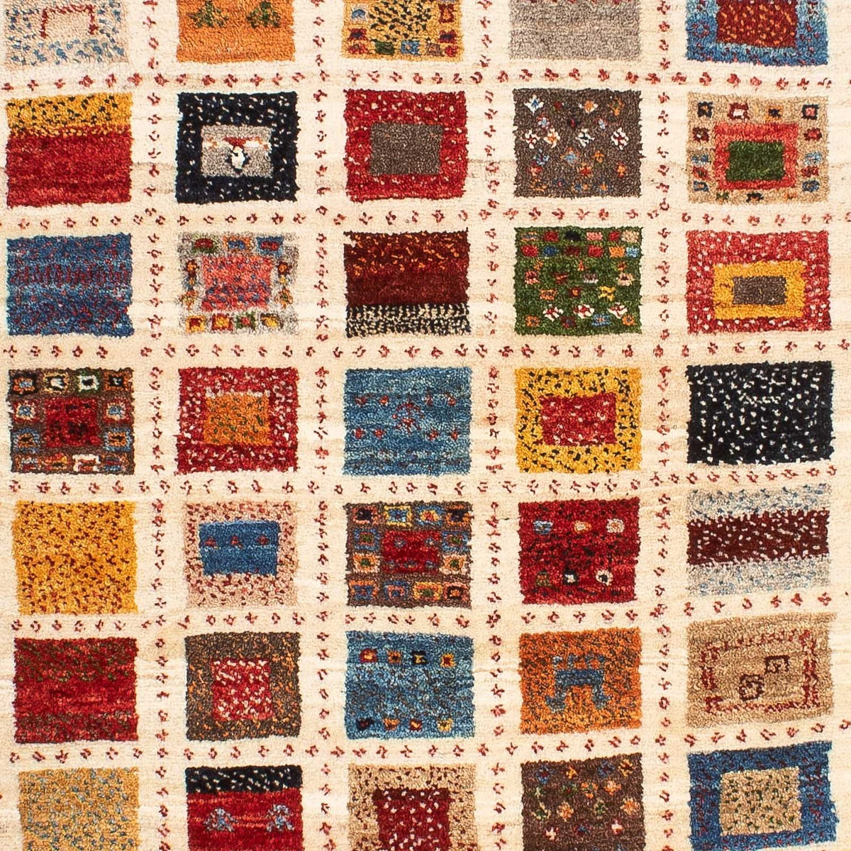 Gabbeh-matta - Loribaft Persian - 128 x 86 cm - flerfärgad