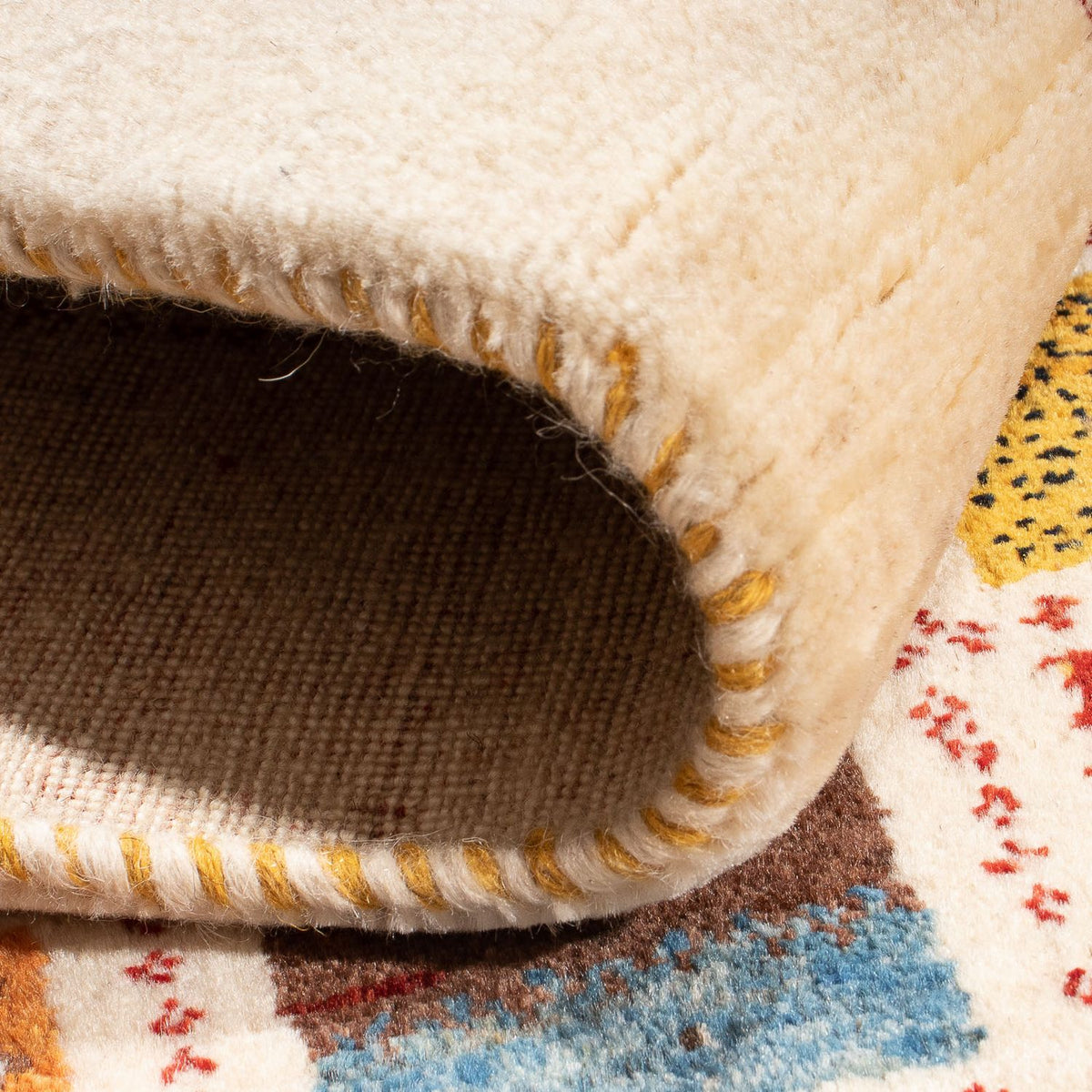 Gabbeh-matta - Loribaft Persian - 128 x 86 cm - flerfärgad