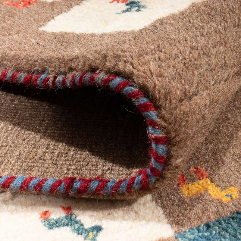 Gabbeh-matta - persisk - 139 x 82 cm - brun