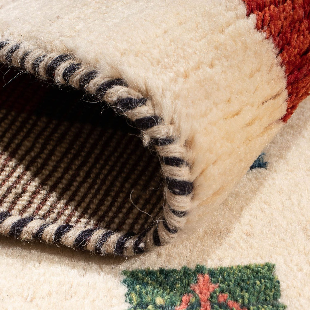 Gabbeh-matta - persisk - 122 x 76 cm - flerfärgad