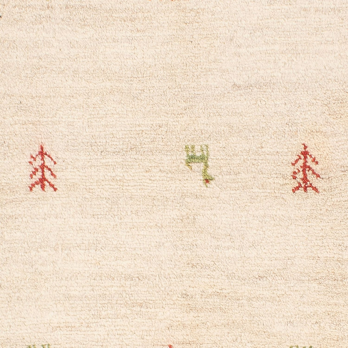 Gabbeh-matta - persisk - 125 x 77 cm - natur