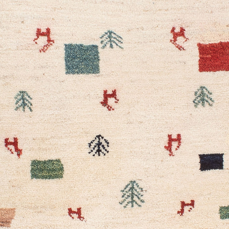 Gabbeh-matta - persisk - 124 x 83 cm - flerfärgad