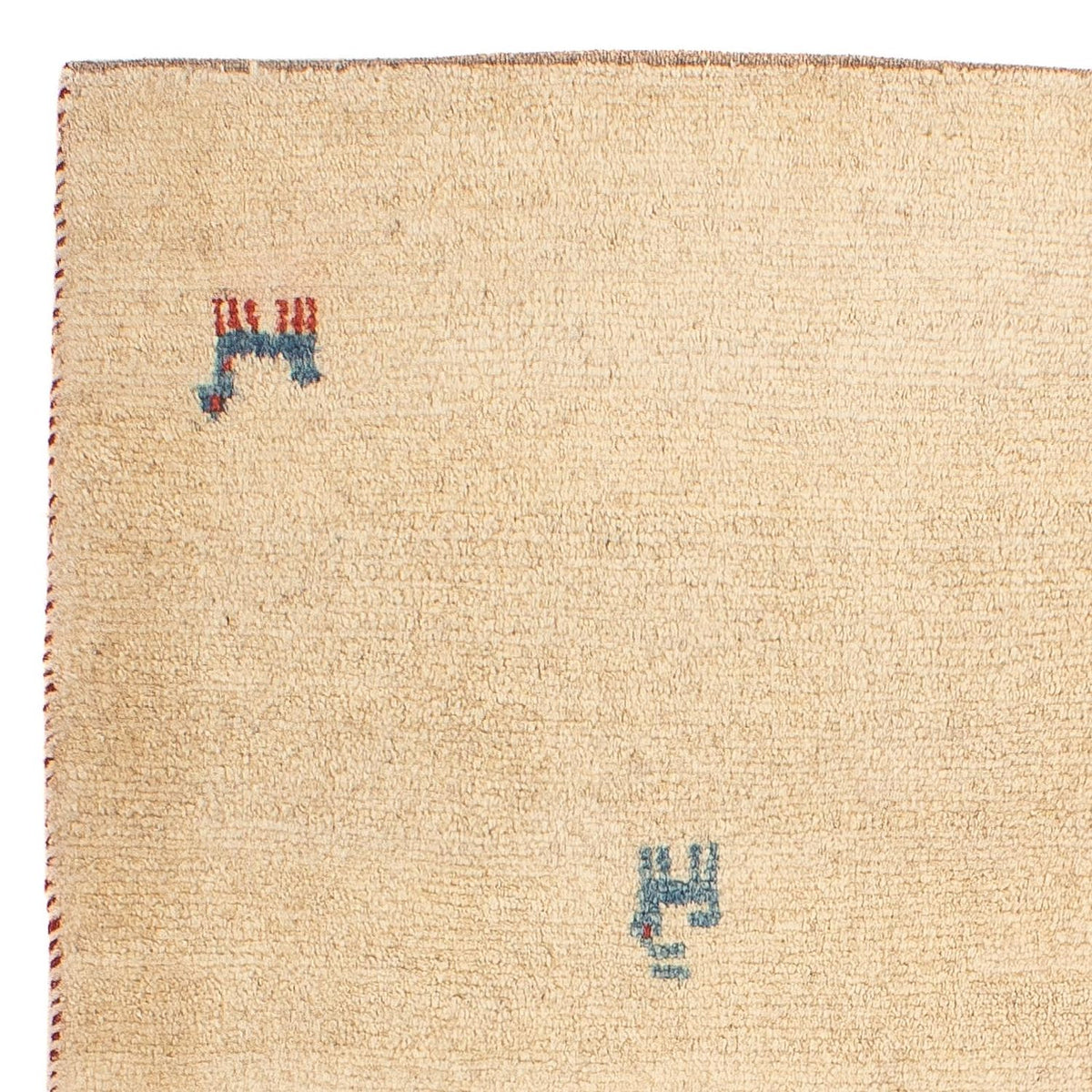 Gabbeh-matta - persisk - 89 x 67 cm - beige