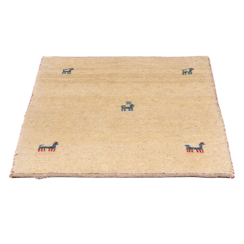 Gabbeh-matta - persisk - 89 x 67 cm - beige