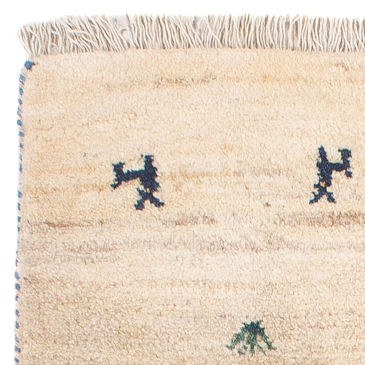 Gabbeh-matta - persisk - 60 x 40 cm - beige