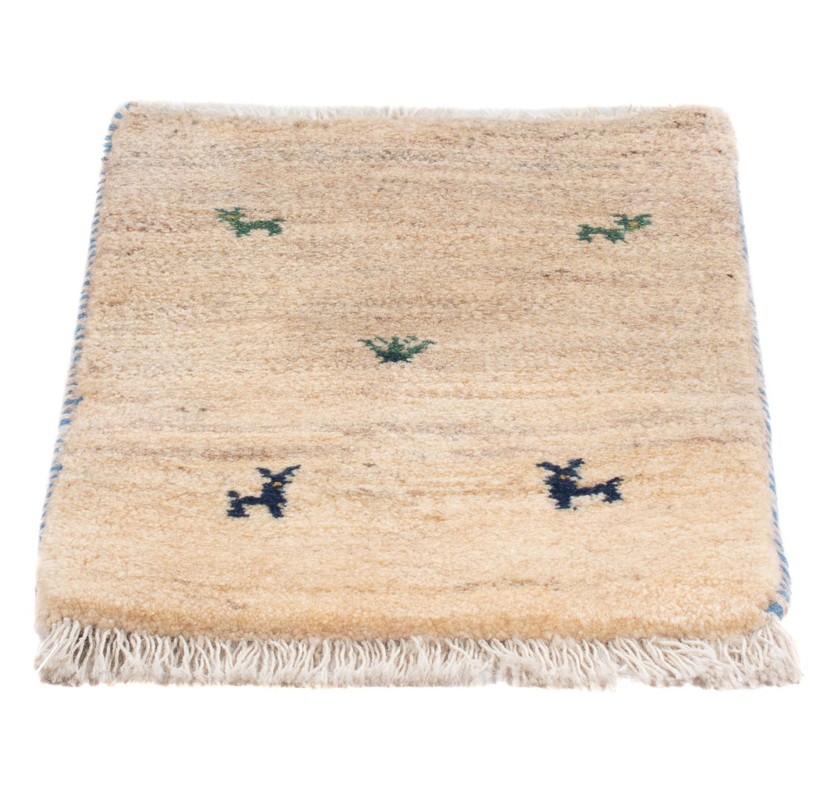 Gabbeh-matta - persisk - 60 x 40 cm - beige