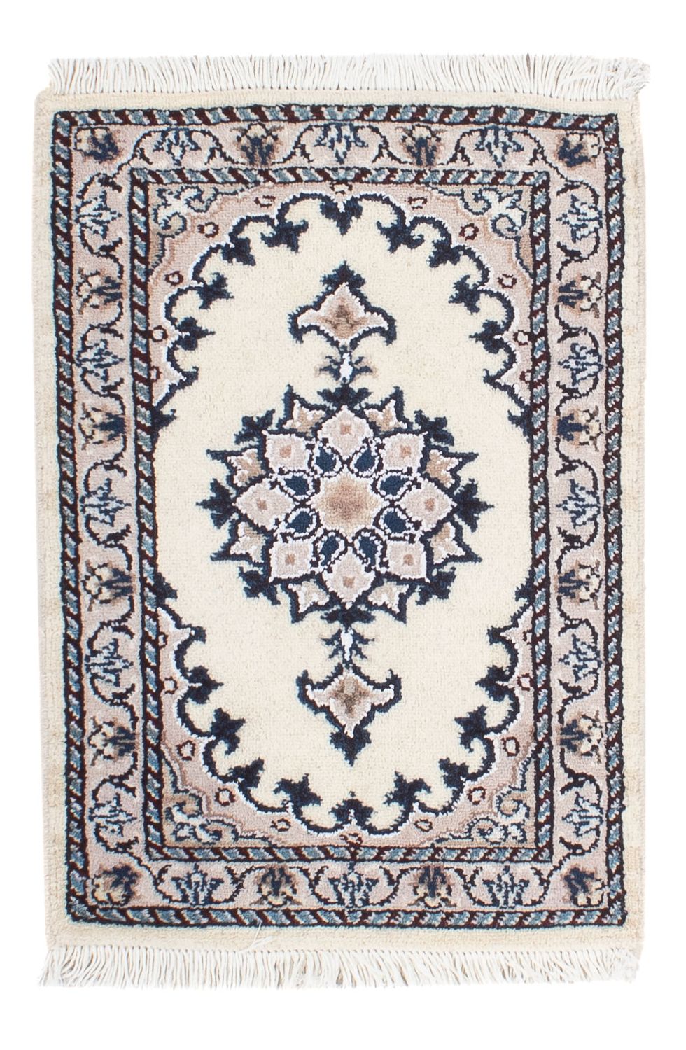 Persisk matta - Nain - 60 x 40 cm - beige