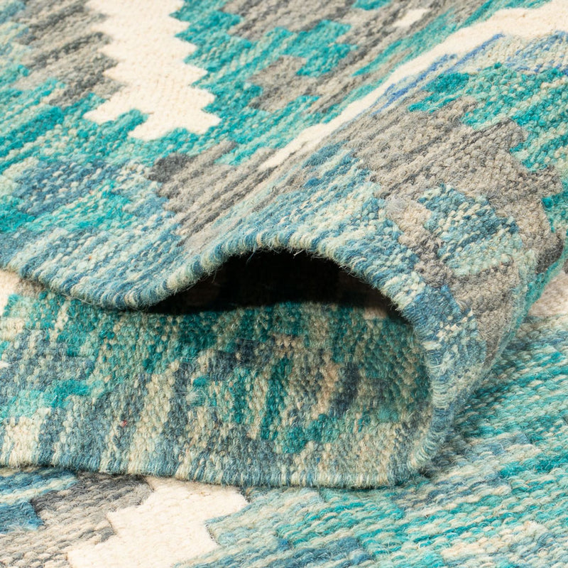 Kelim matta - trendig - 241 x 183 cm - flerfärgad