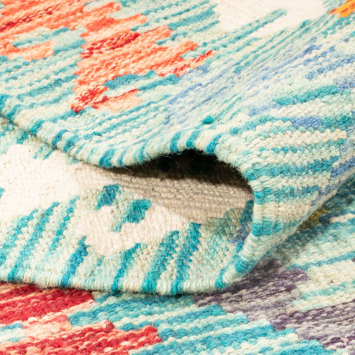 Kelim Carpet - Splash - 251 x 182 cm - flerfärgad