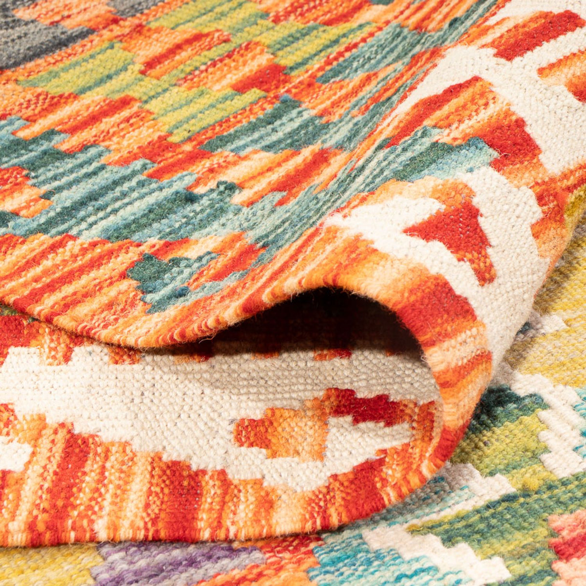 Kelim Carpet - Splash - 248 x 200 cm - flerfärgad