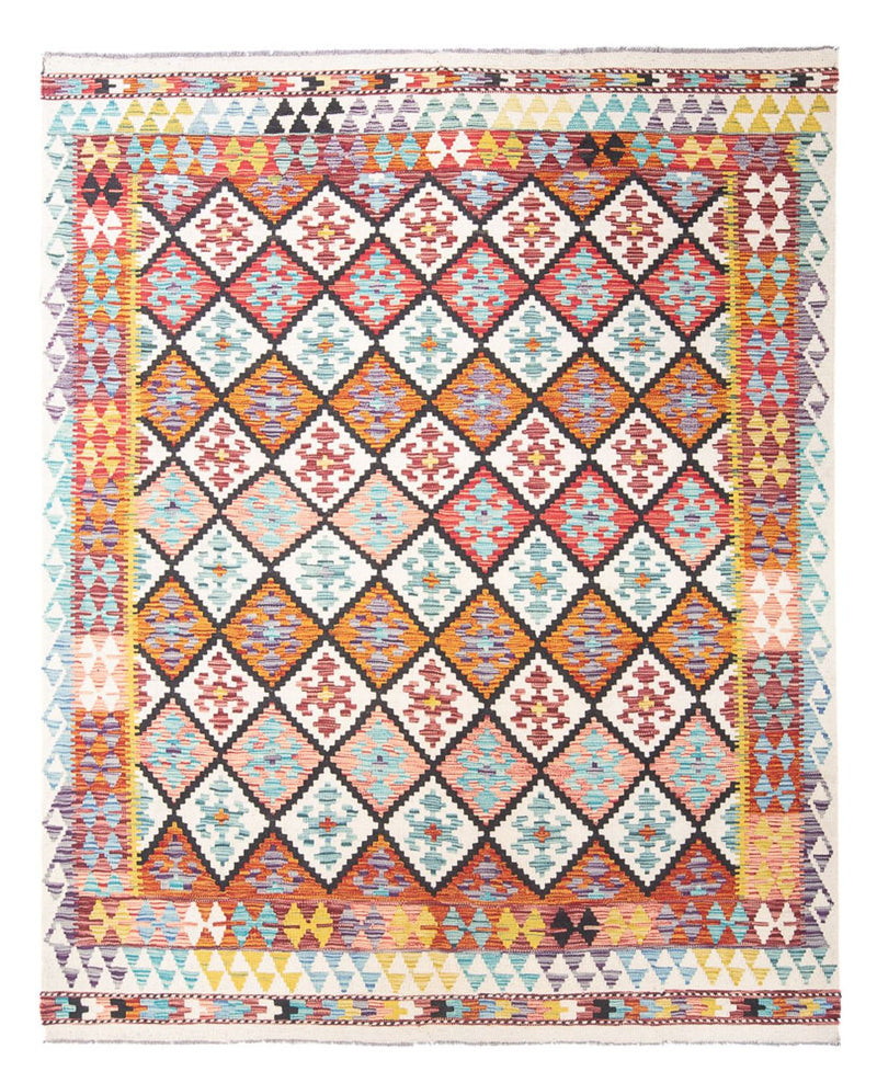 Kelim Carpet - Splash - 239 x 200 cm - flerfärgad