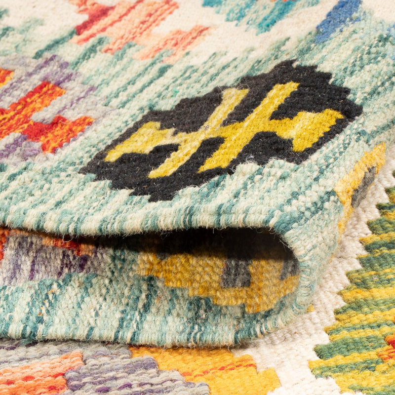 Kelim Carpet - Splash - 182 x 126 cm - flerfärgad