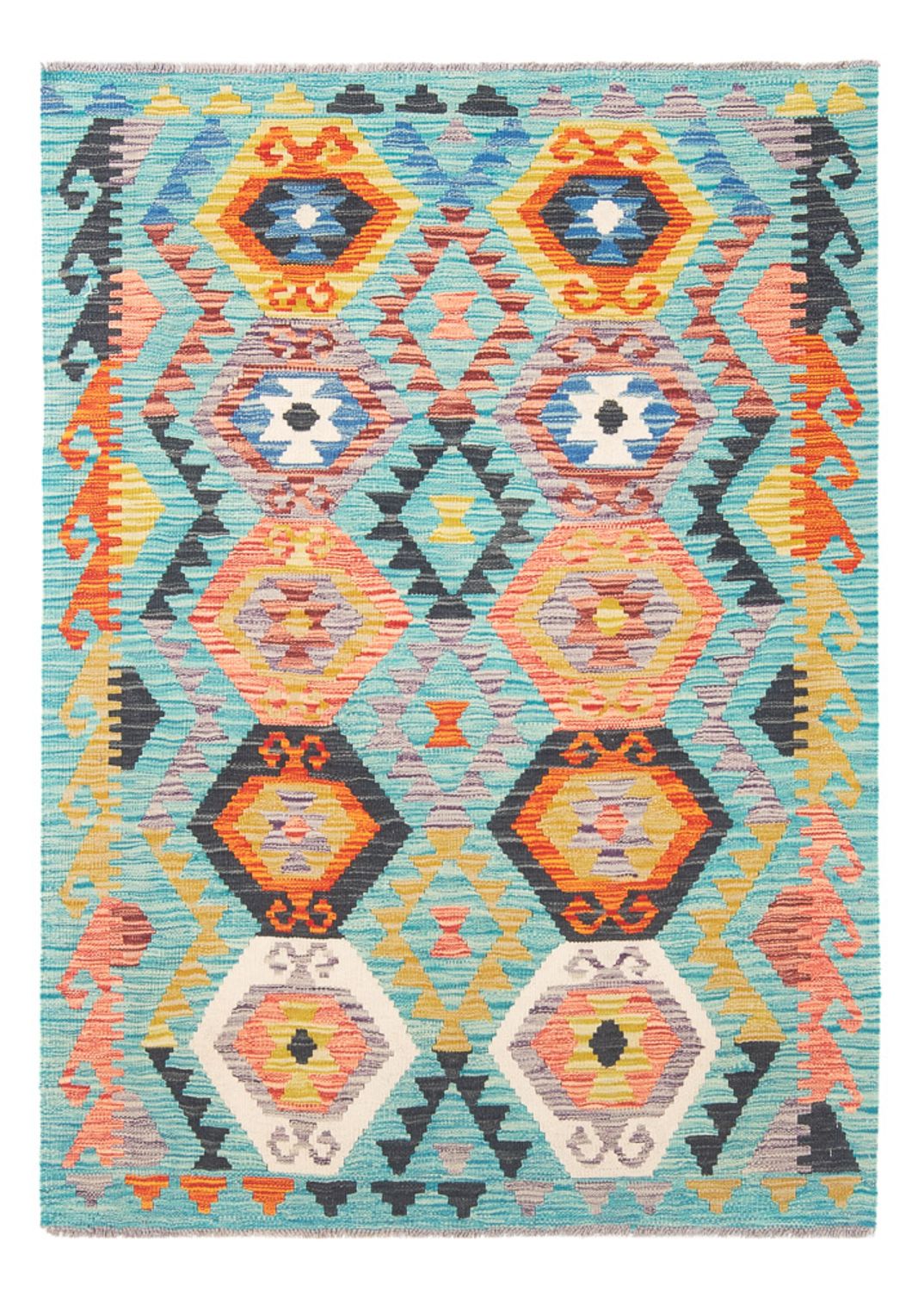 Kelim Carpet - Splash - 170 x 118 cm - flerfärgad