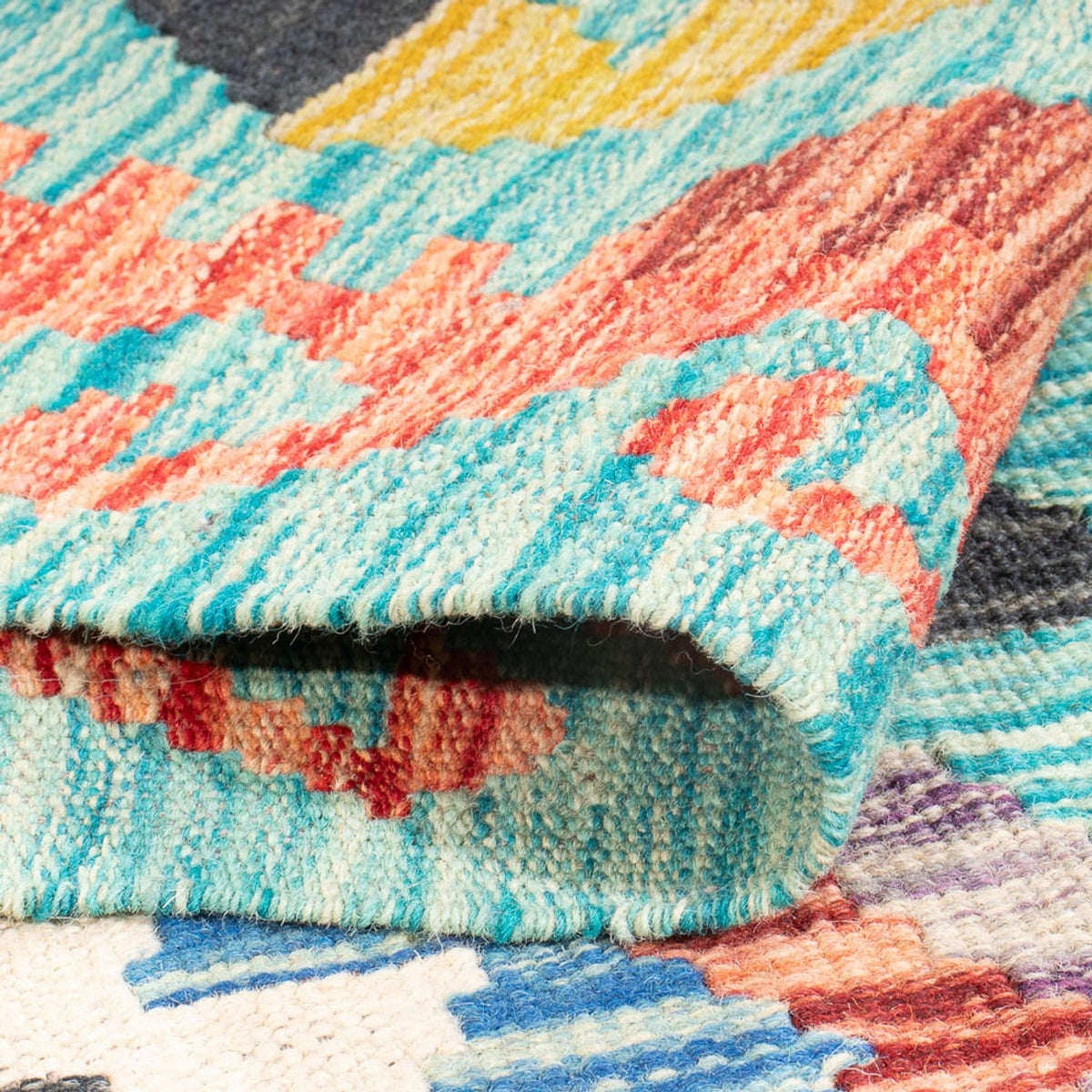 Kelim Carpet - Splash - 170 x 118 cm - flerfärgad