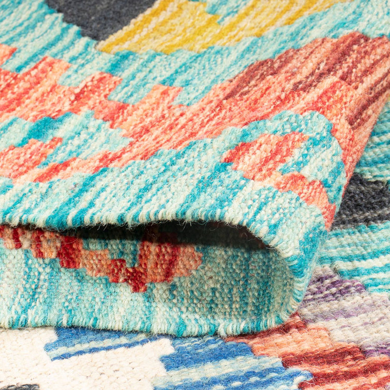 Kelim Carpet - Splash - 170 x 118 cm - flerfärgad