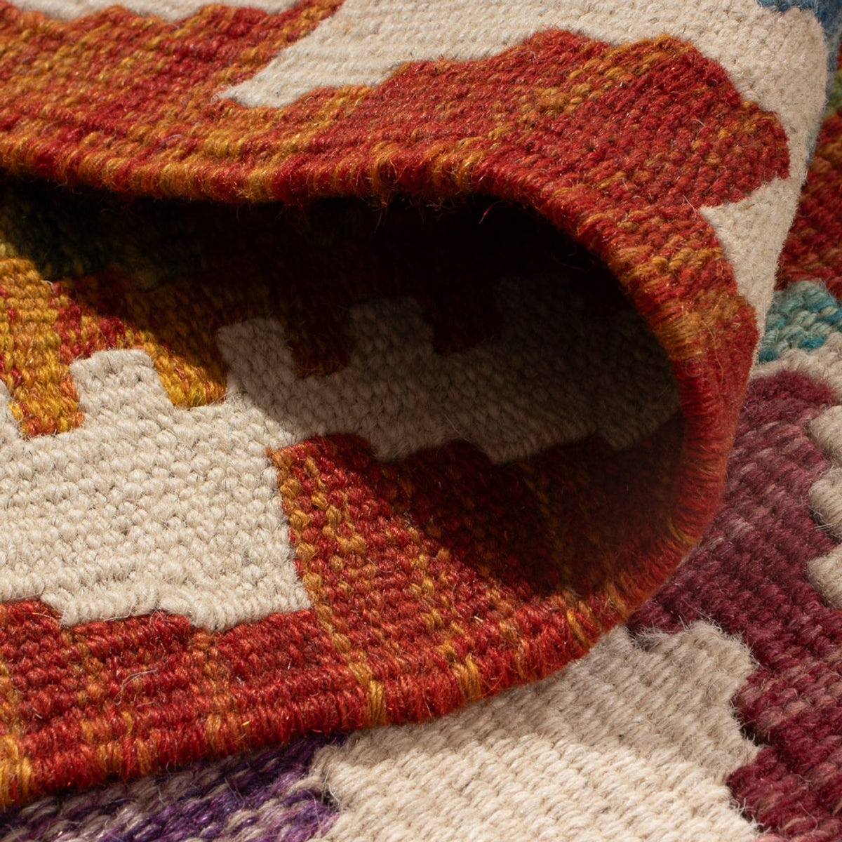 Kelim Carpet - Splash - 166 x 119 cm - flerfärgad