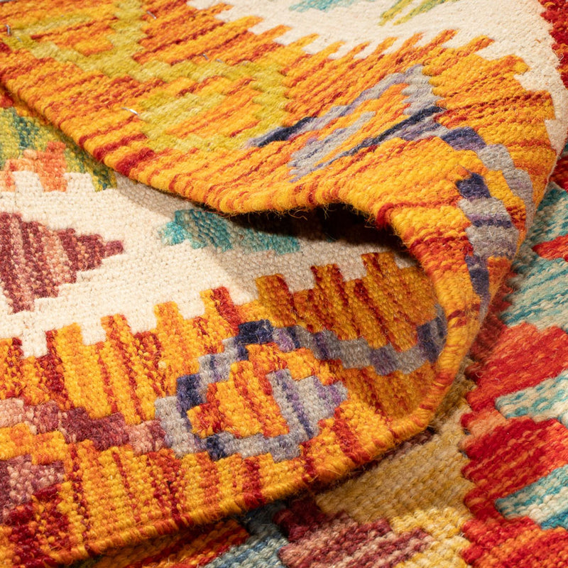 Kelim Carpet - Splash - 190 x 123 cm - flerfärgad