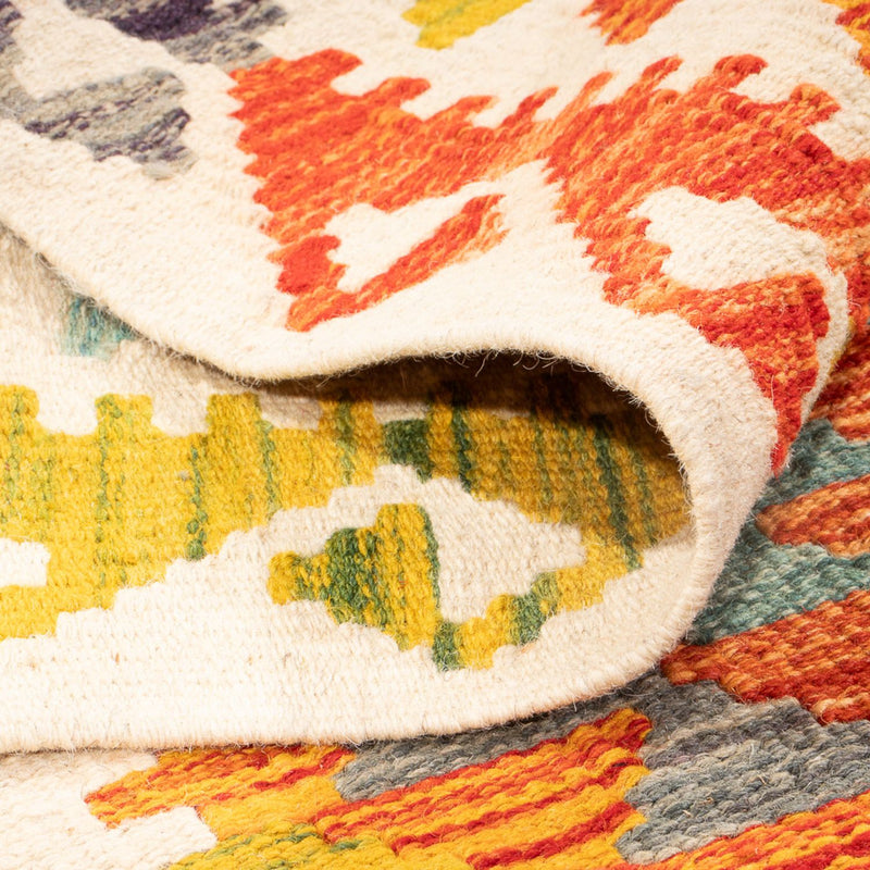 Kelim Carpet - Splash - 195 x 156 cm - flerfärgad