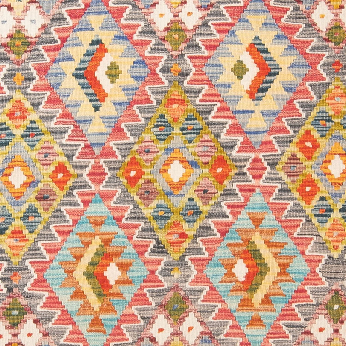 Kelim Carpet - Splash - 197 x 162 cm - flerfärgad