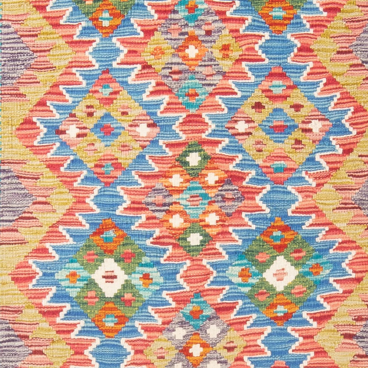 Kelim Carpet - Splash - 196 x 152 cm - flerfärgad