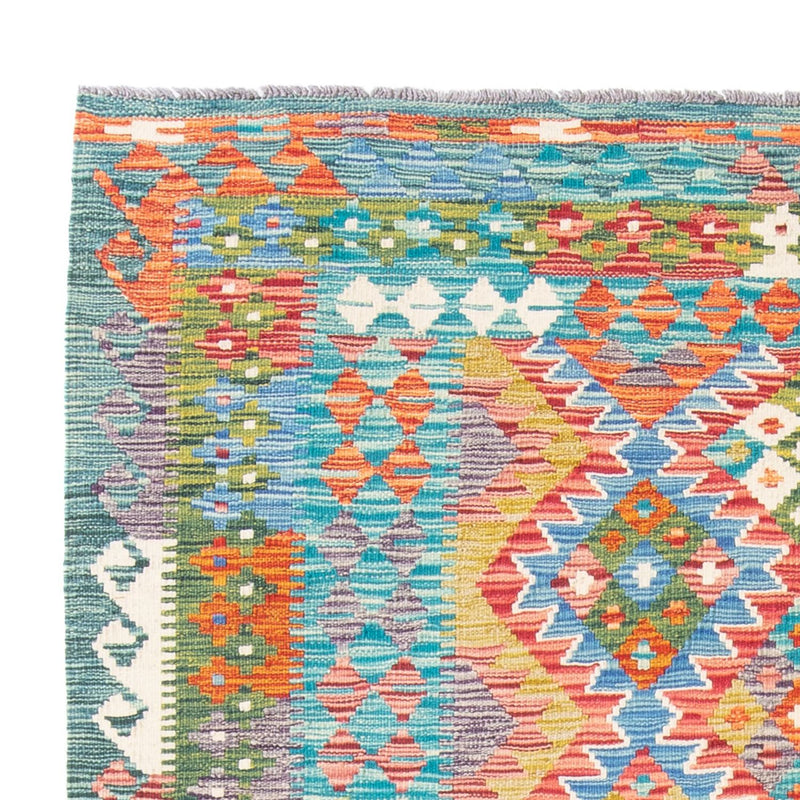 Kelim Carpet - Splash - 196 x 152 cm - flerfärgad