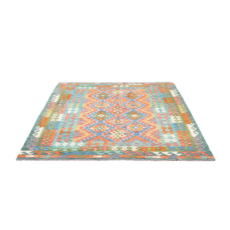 Kelim Carpet - Splash - 196 x 152 cm - flerfärgad