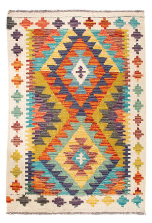 Kelim Carpet - Splash - 84 x 62 cm - flerfärgad