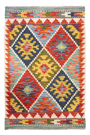Kelim Carpet - Splash - 93 x 65 cm - flerfärgad
