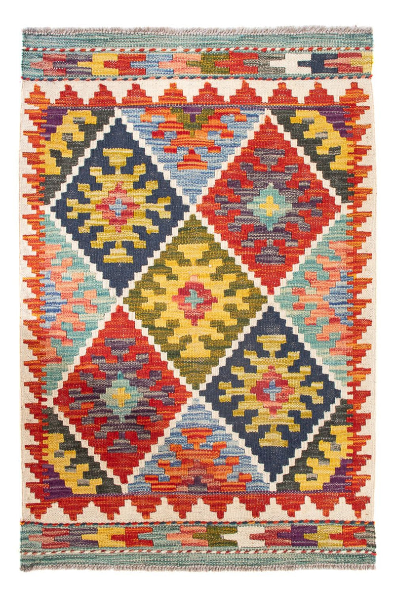 Kelim Carpet - Splash - 93 x 65 cm - flerfärgad