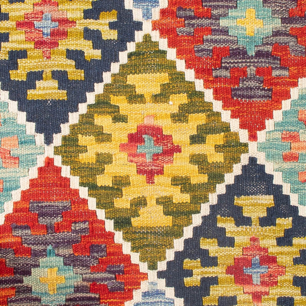 Kelim Carpet - Splash - 93 x 65 cm - flerfärgad